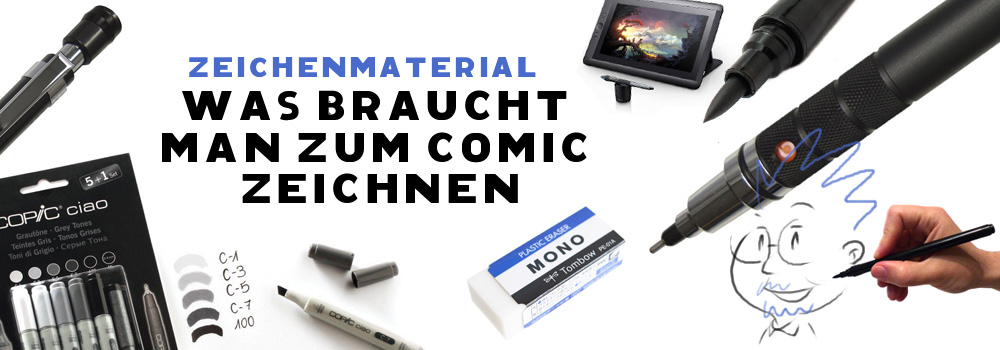 comiczeichner zeichenmaterial